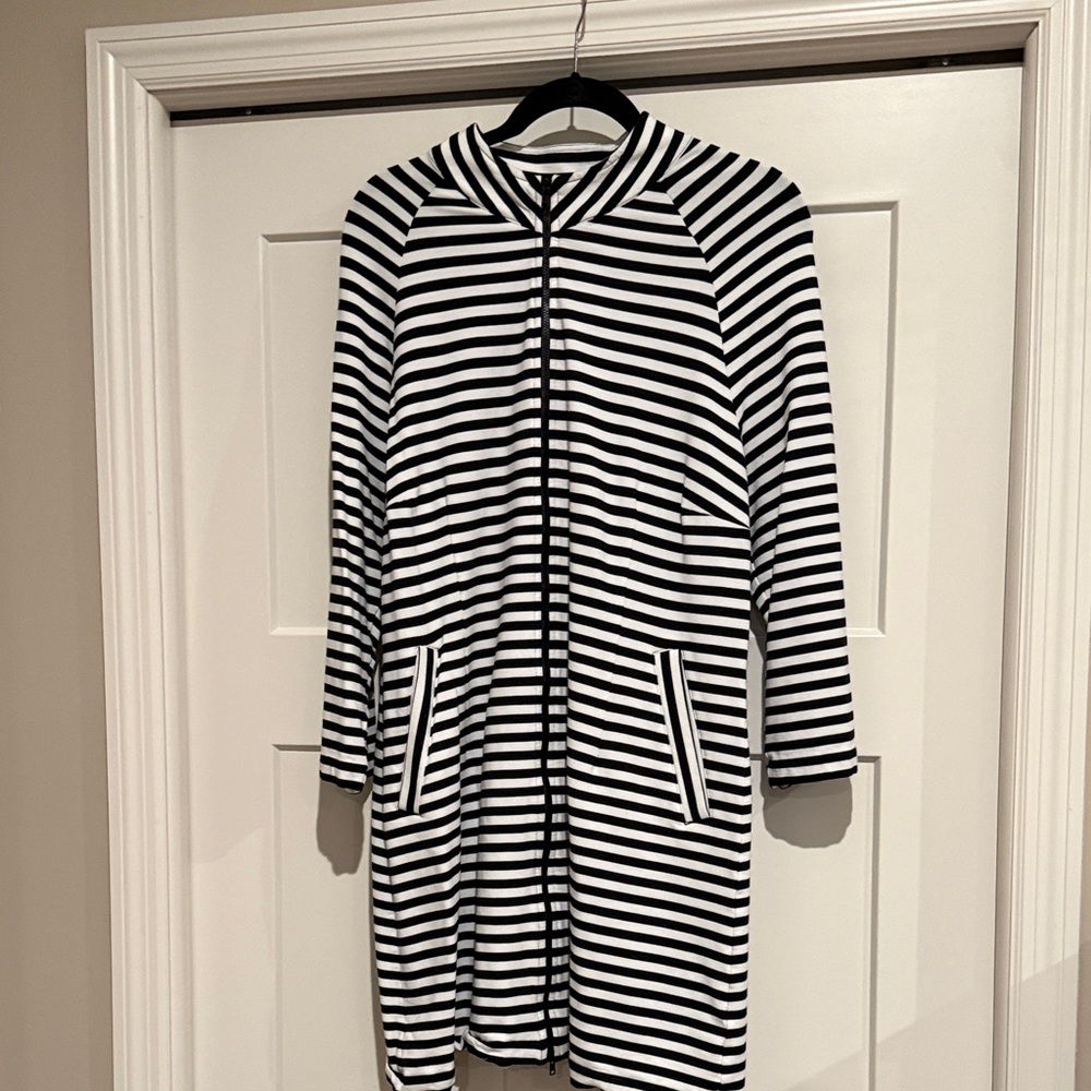 CAbi Monochrome Striped Top